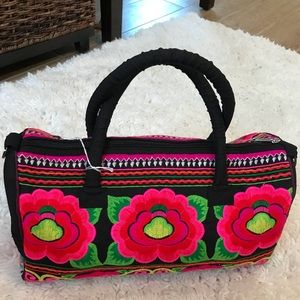Embroidered handbag